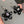 Load image into Gallery viewer, Cubic Zirconia Flower Earrings - Black Galaxy

