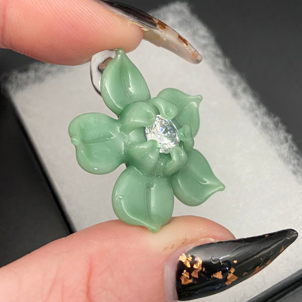 Large Crystal Flower - Mint