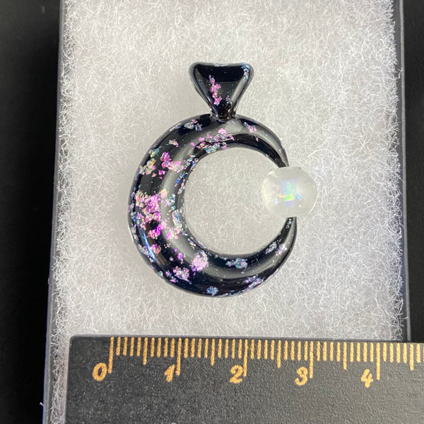 Sparkle Moon Spinner in Black / Purple / Green