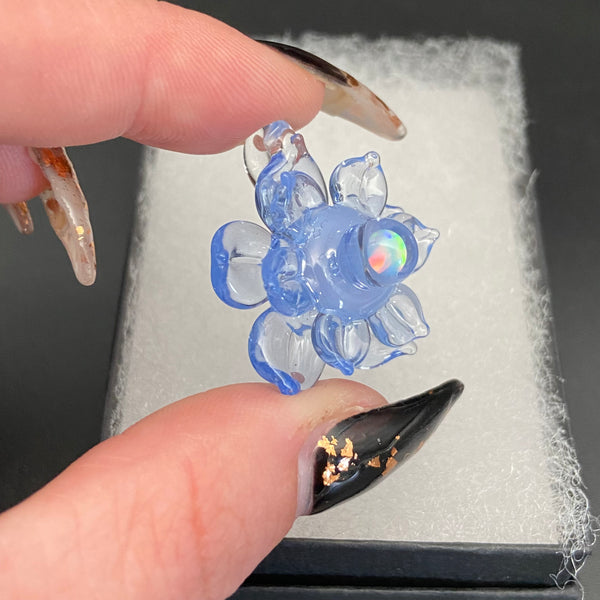 Mini Spinner Flower Pendant - Blue Ether