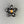 Load image into Gallery viewer, Black Opal Flower Pendant in Black
