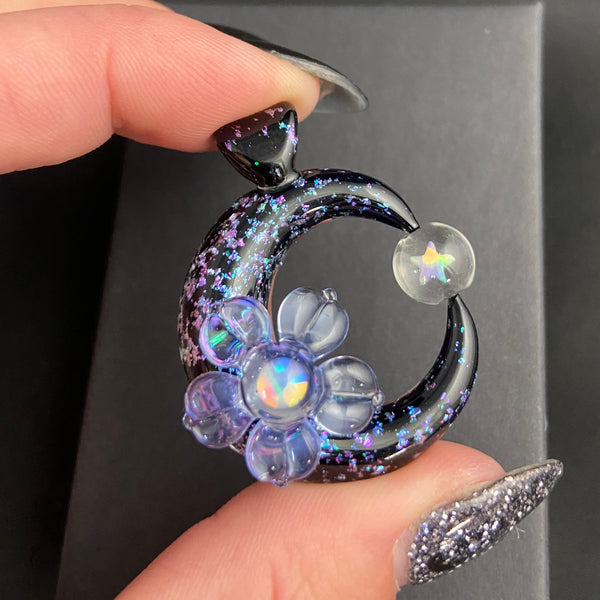 Sparkle Moonflora in Black / Purple / Teal