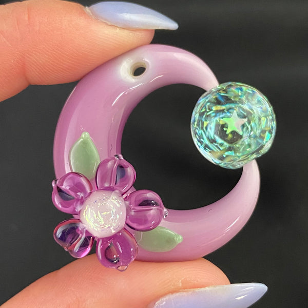 Moonflora Marble Spinner in Pastel Gold Amethyst