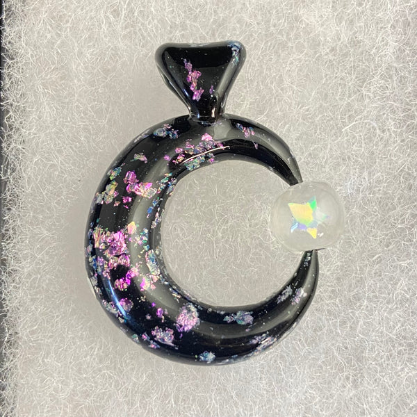 Sparkle Moon Spinner in Black / Purple / Green