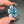 Load image into Gallery viewer, Small Spinner Flower Pendant - Light Blue Stardust

