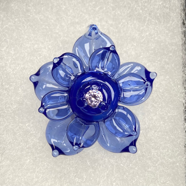 Cubic Zirconia Spinner Flower Pendant - Sonic